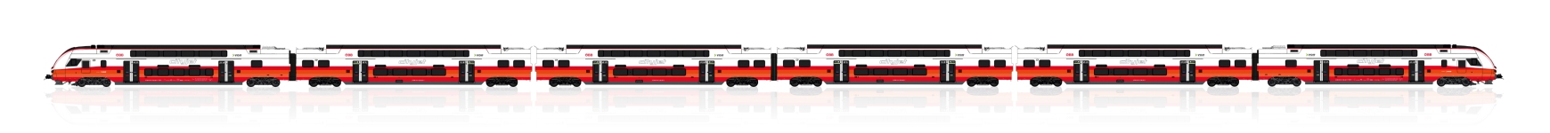 Jägerndorfer Collection JC16002 - H0 - 6-tlg. Triebzug City Jet 4736 KISS, ÖBB, Ep. VI - DC-Sound